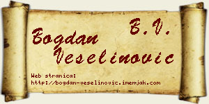 Bogdan Veselinović vizit kartica